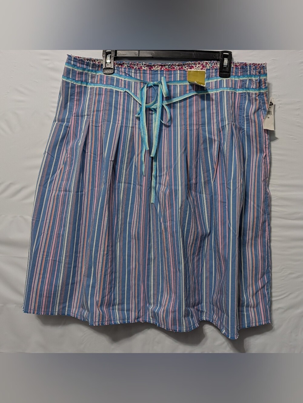 Old Navy Vintage Plus Size 16 Stripe A Line Skirt Y2K Coastal Preppy Colorful